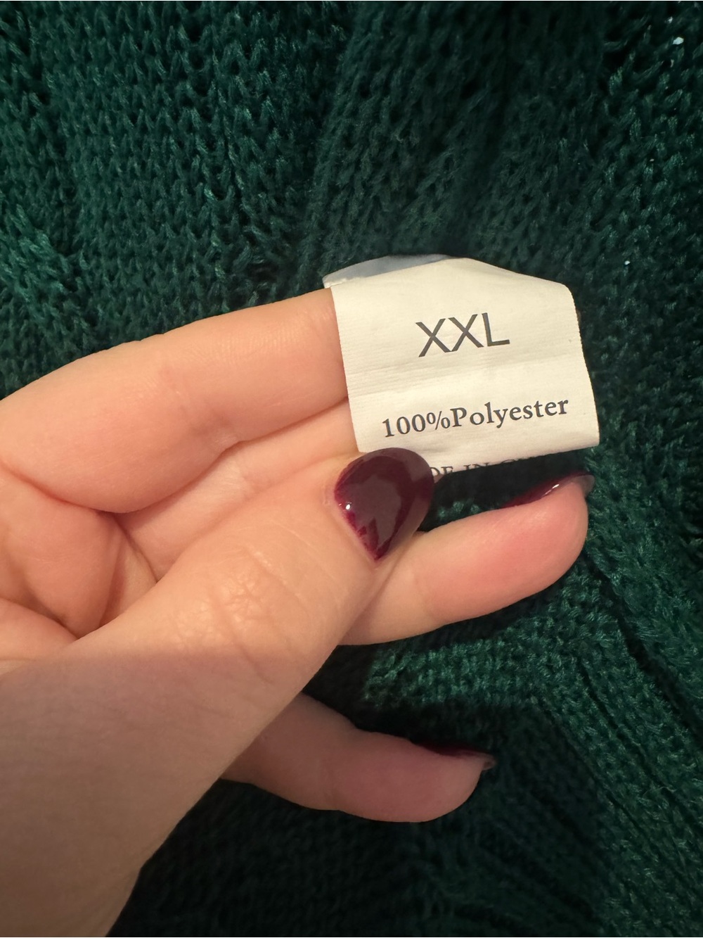 Emerald Green Cable Knit Short Sleeve Sweater Top XXL - Picture 4 of 5